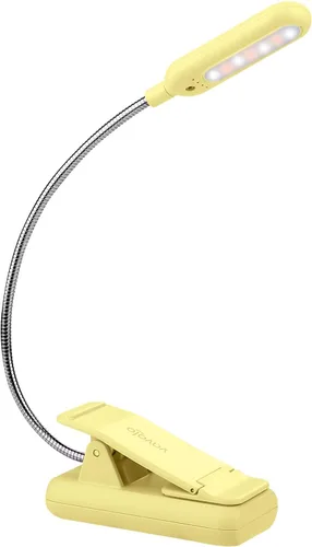 VAVOFO - Lámpara de lectura recargable para leer en la cama para niños, 7 LED con luz de 9 niveles de blanco cálido y blanco frío, lámpara de