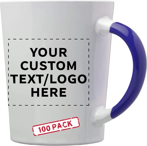Miniatura 17 de Albany - Juego de 50 tazas de café con leche de cerámica personalizadas, 13 onzas, paquete personalizado a granel, perfectas para café, té, expreso