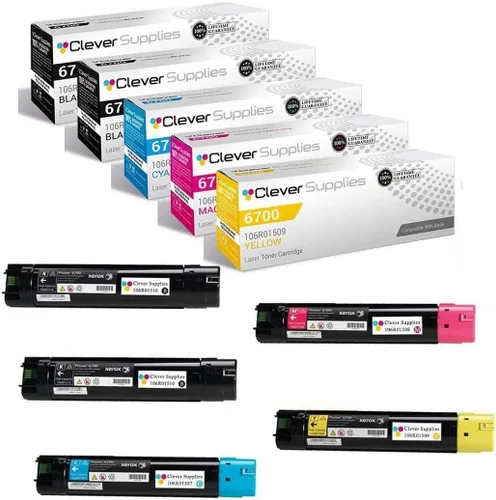 Miniatura 116 de CS compatible Xerox Phaser 6510/WorkCentre 6515 (106r03480) 2 cartuchos de tóner negro para Phaser 6510, WorkCentre 6515 2 negro