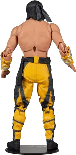Miniatura 4 de McFarlane Toys Mortal Kombat Liu Kang (Fighting Abbot) Figura de acción de 7 pulgadas con accesorios