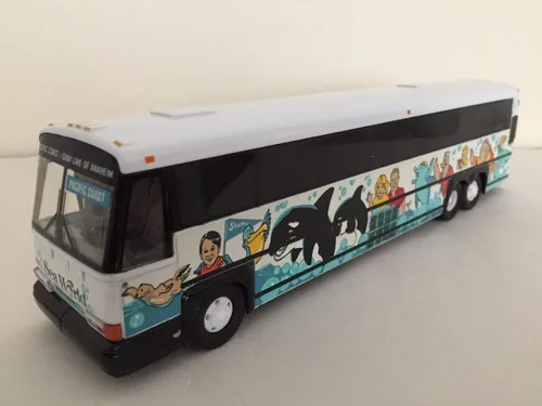 Miniatura 2 de Corgi MCI Gray Line of Anheim Pacific Coast-San Diego, CA Seaworld Modelo de autobús fundido a troquel 1:50 Escala-Nuevo en la caja!