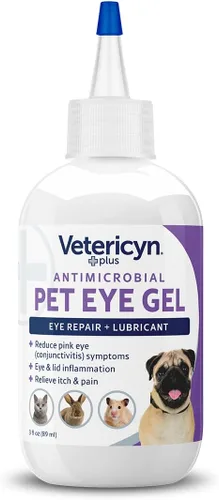 Miniatura 3 de Vetericyn Plus Pet Eye Gel Alternativa de ungüento para ojos de perros y gatos para lubricar y aliviar irritaciones y abrasiones oculares, reducir