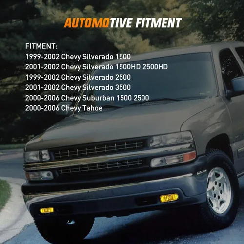 Miniatura 8 de Nilight - Juego de luces antiniebla compatible con Chevy Silverado 1999 2000 2001 2002 1500 2500 2001-2002 3500 Chevy Silverado 2000-2006 Suburban