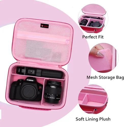 Miniatura 3 de XANAD Funda para cámara compatible con Canon EOS Rebel T7/R100/R50/R6 MarkII/R50 V/R8/R10/R6 MarkIII/R5 Mark II/RP/R7/5D MarkIV/R5 Canon Sony