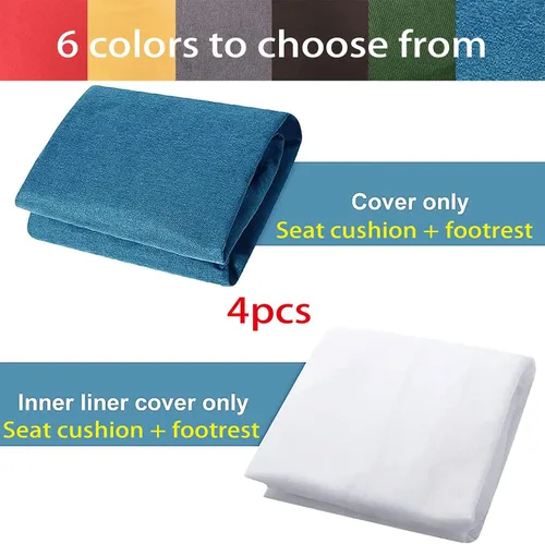 Miniatura 2 de Puf de almacenamiento de animales de peluche para niños y adultos. Asiento de lona gruesa premium con taburete para pies (sin relleno)