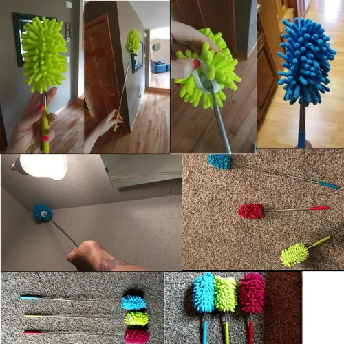 Miniatura 6 de M-jump cepillo para polvo extensible de microfibras, largo alcance con barra telescópica, 3