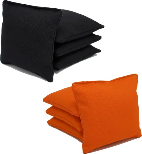 Miniatura 19 de Bolsas de cornhole con regulación ACA de Donkey Sports (personalizable) Juego de 8. Relleno de maíz. - Negro/Violeta
