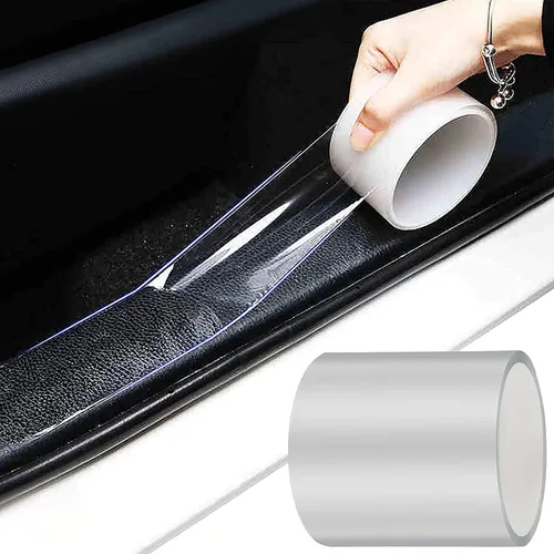 Miniatura 11 de MYFAMIREA Tira adhesiva anticolisión antiarañazos para el borde de la puerta del automóvil, protector de placa protectora de arañazos para puertas