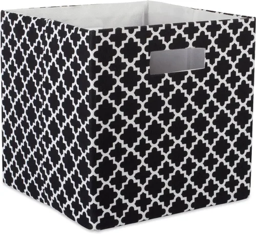 Miniatura 11 de DII Contenedor de almacenamiento de tela plegable de lados duros para guardería, oficinas y organización del hogar, (11 x 11 x 11 pulgadas)