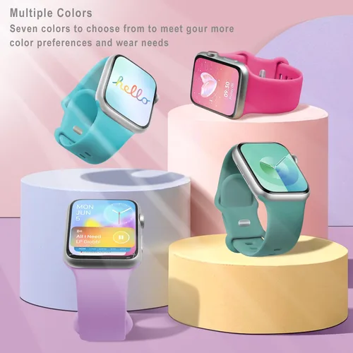 Miniatura 2 de Correa deportiva compatible con Apple Watch de 38 mm, 40 mm, 41 mm, 42 mm, 44 mm, 45 mm, 46 mm, 49 mm, unisex, accesorio de correa de repuesto