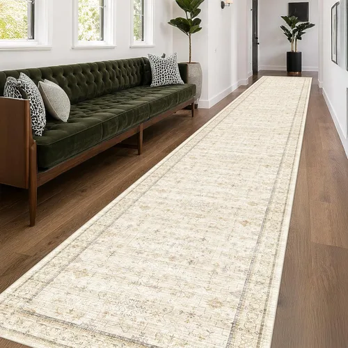 Miniatura 46 de Alfombra Boho Negra para Sala de Estar - Alfombra de Área Lavable de 10x14 Pies, Alfombras de Comedor para Debajo de la Mesa, Alfombra Suave de Pelo