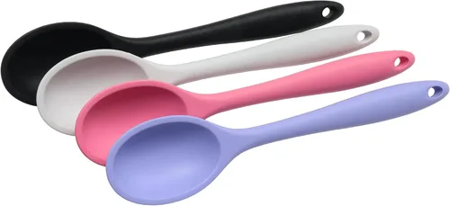 Miniatura 3 de Chef Craft Espátula de cuchara de silicona premium, 11.5 pulgadas, color rosa Rosado