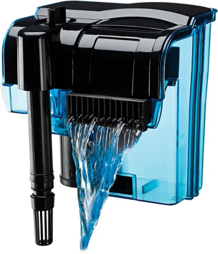 Penn-Plax Filtro de alimentación Cascade 100 - Filtro colgante con filtración cuádruple - Ideal para instalaciones de agua dulce y agua salada