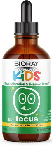 Miniatura 4 de BIORAY Kids NDF Focus, Cítrico - 2 fl oz - Apoya la función cognitiva, mejora la claridad y promueve niveles de energía constantes - Sin OGM