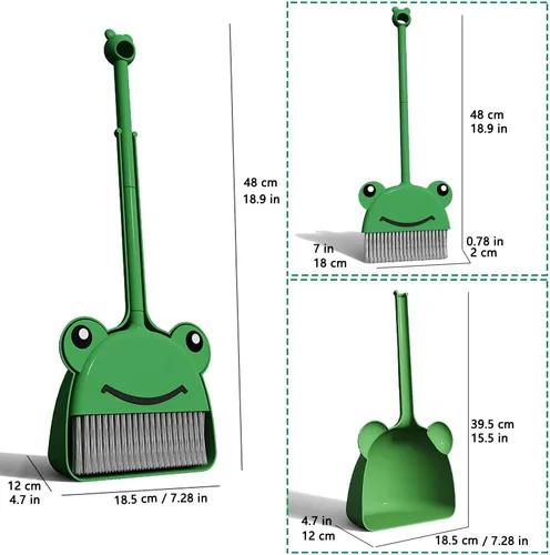 Miniatura 5 de Mini escoba con recogedor para niño I Juego de limpieza pequeño para niños, juego de simulación I juguetes de cocina para niños pequeños