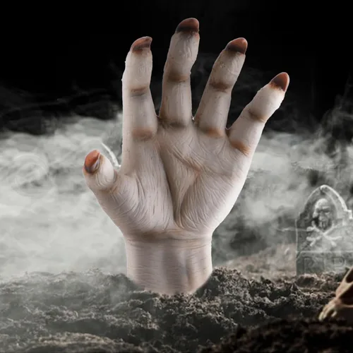 Miniatura 5 de Halloween Party Scary Moster Skeleton Bone Claw Hand Reaper Gloves Costume Adult