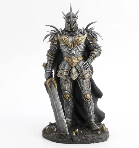 Miniatura 2 de Veronese Design Litch King blindado de 10" con gran espada escultura de resina acabado pintado a mano