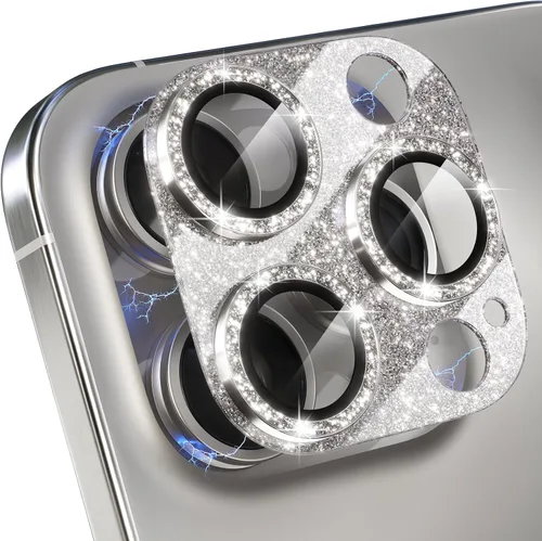 Miniatura 11 de Choiche Compatible con iPhone 15 Pro/iPhone 15 Pro Max, protector de lente de cámara brillante con protector de pantalla de lente de vidrio templado