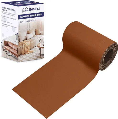 Miniatura 20 de Kit de Cinta de Parche para Reparación de Cuero, Reparación de Cuero Autoadhesiva para Muebles, Sofá, Sillón, Asientos de Automóvil, Silla