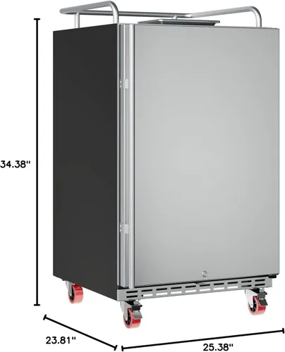 Miniatura 9 de EdgeStar BR7001SS Refrigerador de conversión Kegerator integrado de tamaño completo solamente Acero inoxidable
