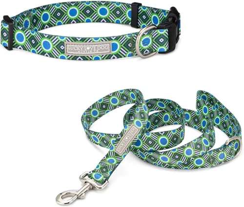 Miniatura 63 de Lucky Love Dog - Collar de perro ajustable con hebilla de fácil clic para los grandes, duradero y cómodo para perros machos y hembras, collar