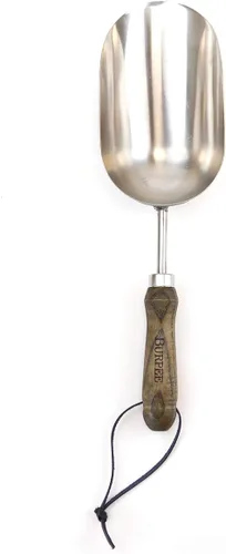 Miniatura 13 de Burpee - Pala de acero inoxidable resistente, herramienta para jardinería Nuez