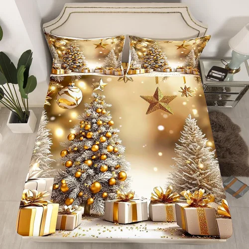 Miniatura 33 de Erosebridal Divertida sábana bajera ajustable de Halloween para niños, lindo juego de ropa de cama de calabaza fantasma, decoración de Halloween
