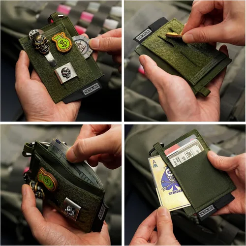 Miniatura 5 de TACTICAL GEEK EXT5 EDC - Bolsa de almacenamiento delgada, elegante y ligera, organizador de tarjetas con tela de nailon, bolsillo para tarjetas