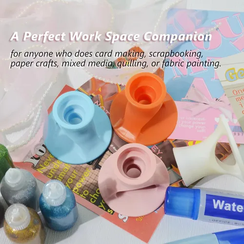 Miniatura 5 de Soporte de plástico para pegamento líquido para soporte de botellas, herramienta de manualidades de papel para artesanos adecuado para botellas