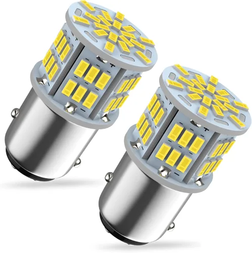 Miniatura 8 de Bombilla LED ámbar 1157, 12V-24V 1157 7528 2357 2057 BAY15D Bombilla LED de repuesto para luz de freno, luz trasera para automóvil, caravana