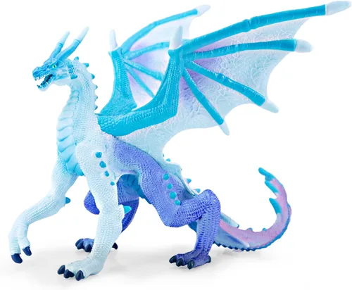 Miniatura 8 de RECUR Figura de acción de dragón brillante, juguetes de dragón blanco para niños y niñas, figuras RPG en miniatura para exhibición de mesa