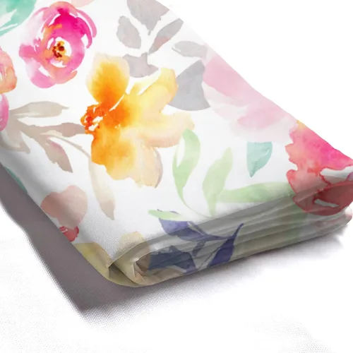 Miniatura 5 de Lovetar Cortina de ducha con diseño de flores de acuarela brillante, diseño femenino, tela impermeable, lavable, juego de cortinas de baño para baño