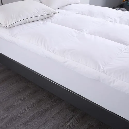 Miniatura 4 de Feather & Loom Cama de plumas rellenas de nano con funda de algodón (tamaño matrimonial)