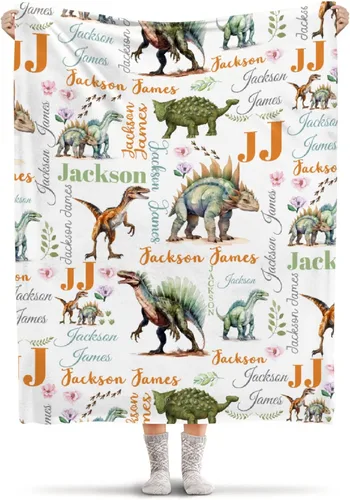 Miniatura 9 de Manta ligera de franela de dinosaurio de nuggets de pollo, regalos para niñas y mujeres en todas las estaciones, para cama, sofá, 30 x 40 pulgadas