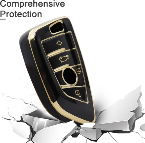 Miniatura 4 de Elegananccy para BMW Funda para llavero, Carcasa de llave suave de protección completa para BMW 2 5 6 7 Series X1 X2 X3 X5 X6 X7 Premium Anti-polvo