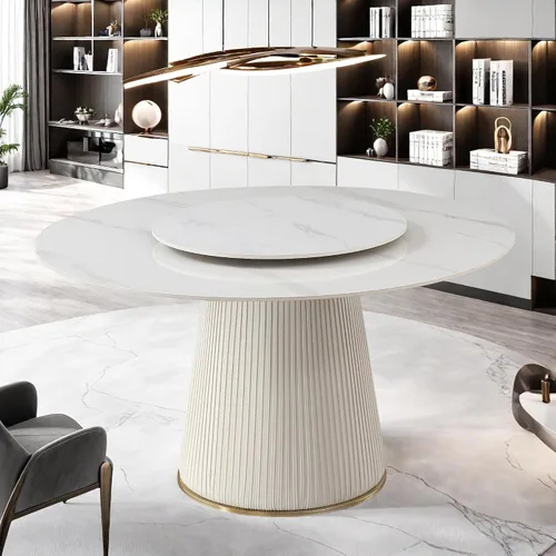 Miniatura 11 de Montary Juego de 2 sillas de comedor, modernas sillas de piel sintética color blanco crema con patas de metal dorado y respaldo ergonómico para sala