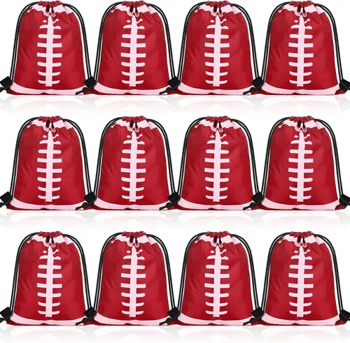 Miniatura 17 de Shappy 12 bolsas de baloncesto con cordón, pequeñas bolsas deportivas a granel, mochila para golosinas para bailes, fiestas de cumpleaños, regalos
