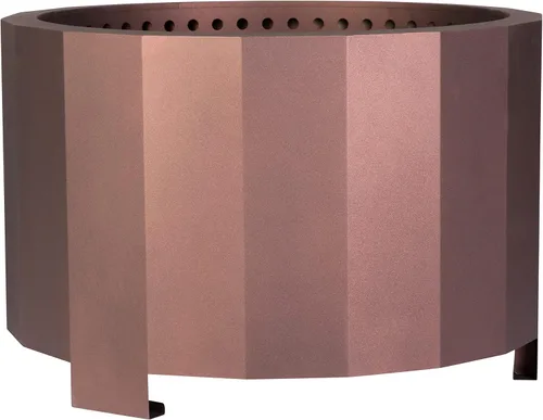 Miniatura 14 de Flash Furniture Titus - Chimenea de madera de grado comercial, sin humo, acabado de bronce, 19.5 pulgadas, portátil, cubierta impermeable