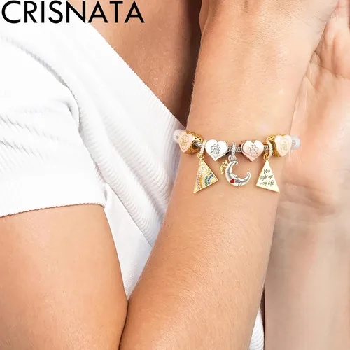 Miniatura 5 de Dijes con estampado de patas de cachorro con cristal Brithstone, plata de ley 925, cuentas de corazón con estampado de patas, se adapta a collar