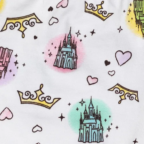 Miniatura 6 de Disney Princess Ariel Moana Jasmine Rapunzel Belle - Camiseta gráfica y pantalones cortos para niñas de bebé a niño pequeño