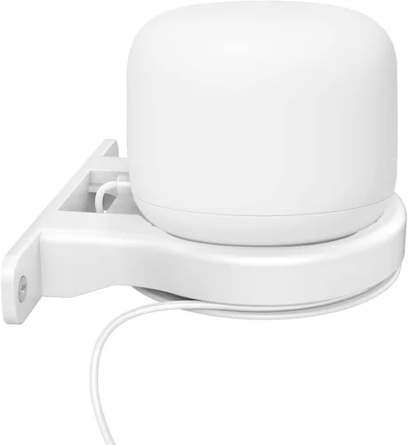 Delidigi Soporte de pared ABS compatible con el enrutador WiFi Google Nest AC2200 - Estante para punto WiFi Nest [gestión de cables integrada]