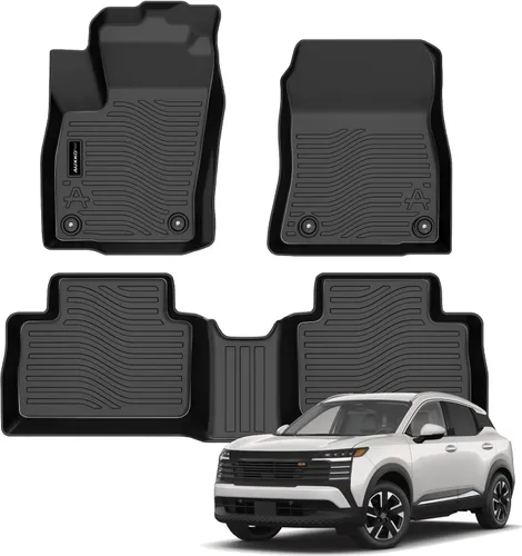 Miniatura 12 de Auxko All Weather Floor Mats Cargo Mat with Backrest Mat for Nissan Pathfinder 2022-2025 2026 TPE Liners Accessories Guard Odorless Anti-Slip Floor