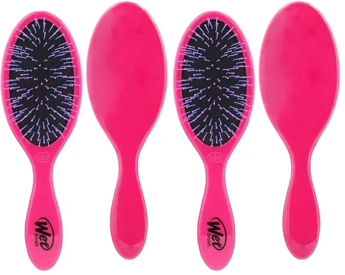 Miniatura 12 de Wet Brush - Cepillo desenredante para cabello grueso, negro, con cerdas ultrasuaves IntelliFlex que se deslizan a través de los nudos con facilidad