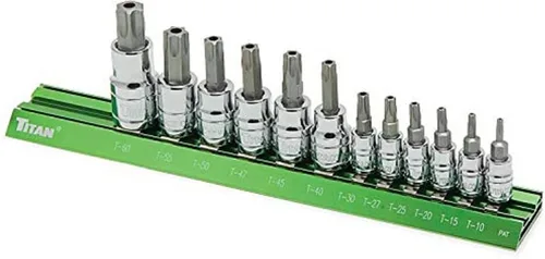Miniatura 6 de Titan 16122 Star Bit Socket Set - 13 piezas