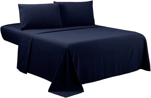 Miniatura 16 de Sfoothome Juego de sábanas King – Juego de cama de 4 piezas de lujo para hotel, bolsillo extra profundo, juego de ropa de cama serie 1800, Rosa