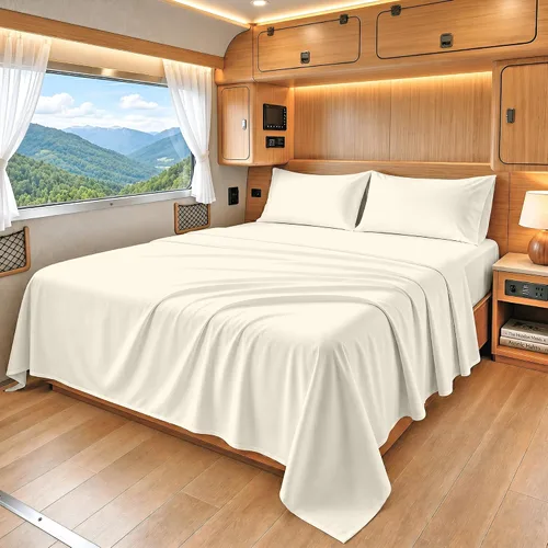 Miniatura 50 de SGI bedding Juego de sábanas de 600 hilos de 4 piezas, 100% algodón egipcio, tamaño King, con bolsillo profundo de 15 pulgadas, sábanas de lujo 16