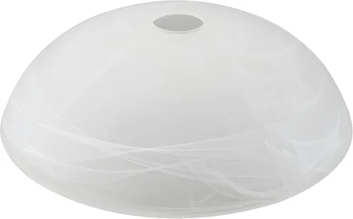 Miniatura 3 de Aspen Creative 23099-11 Pantalla de cristal de repuesto contemporánea de alabastro para lámpara torchiere de casquillo de base mediana, lámpara