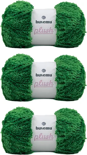Miniatura 17 de Hilo de Pelo Sintético Super Suave y Grueso, Súper Suave y Esponjoso para Tejer, Crochet y Manualidades, 100 Gramos (3.53 Onzas) 109 Yardas