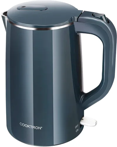 Miniatura 11 de COOKTRON Hervidor Eléctrico de 1.7L Silencioso, Hervidor de Agua Caliente de Doble Pared Libre de BPA, Tetera de Hervido Silencioso y Tacto Fresco