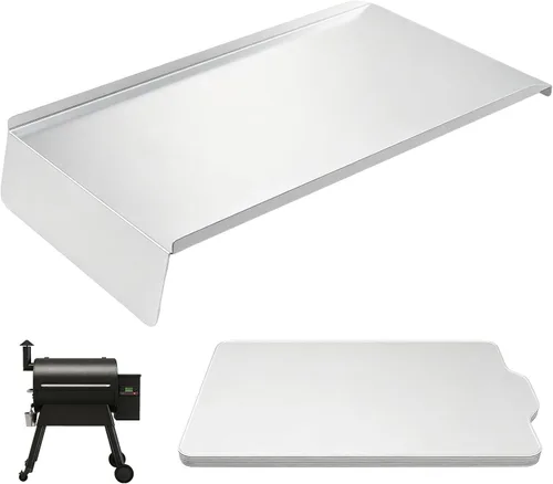 Miniatura 9 de Kit de bandeja de goteo, deflector de calor y forros de bandeja de grasa para parrillas de pellets Traeger Pro 22 Series, reemplazo de bandeja